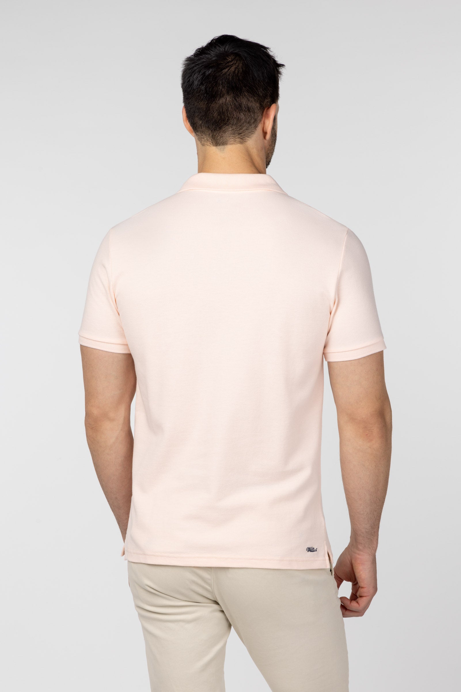 Polo Liso Rosa Pastel