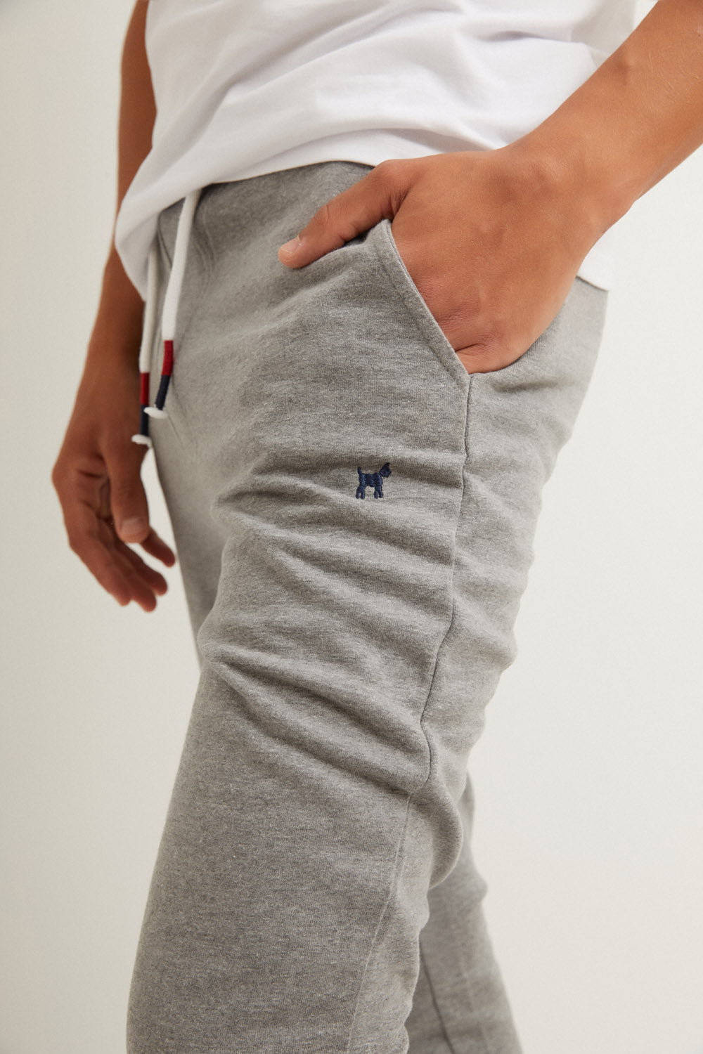 Jogger Felpa Gris Melange