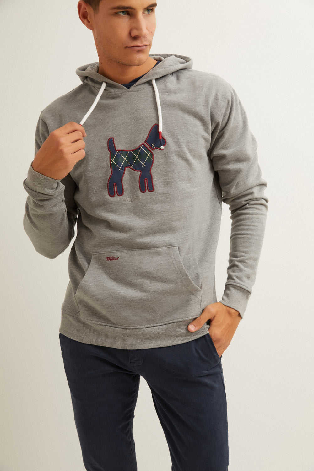 Sudadera Capucha Doggy Gris