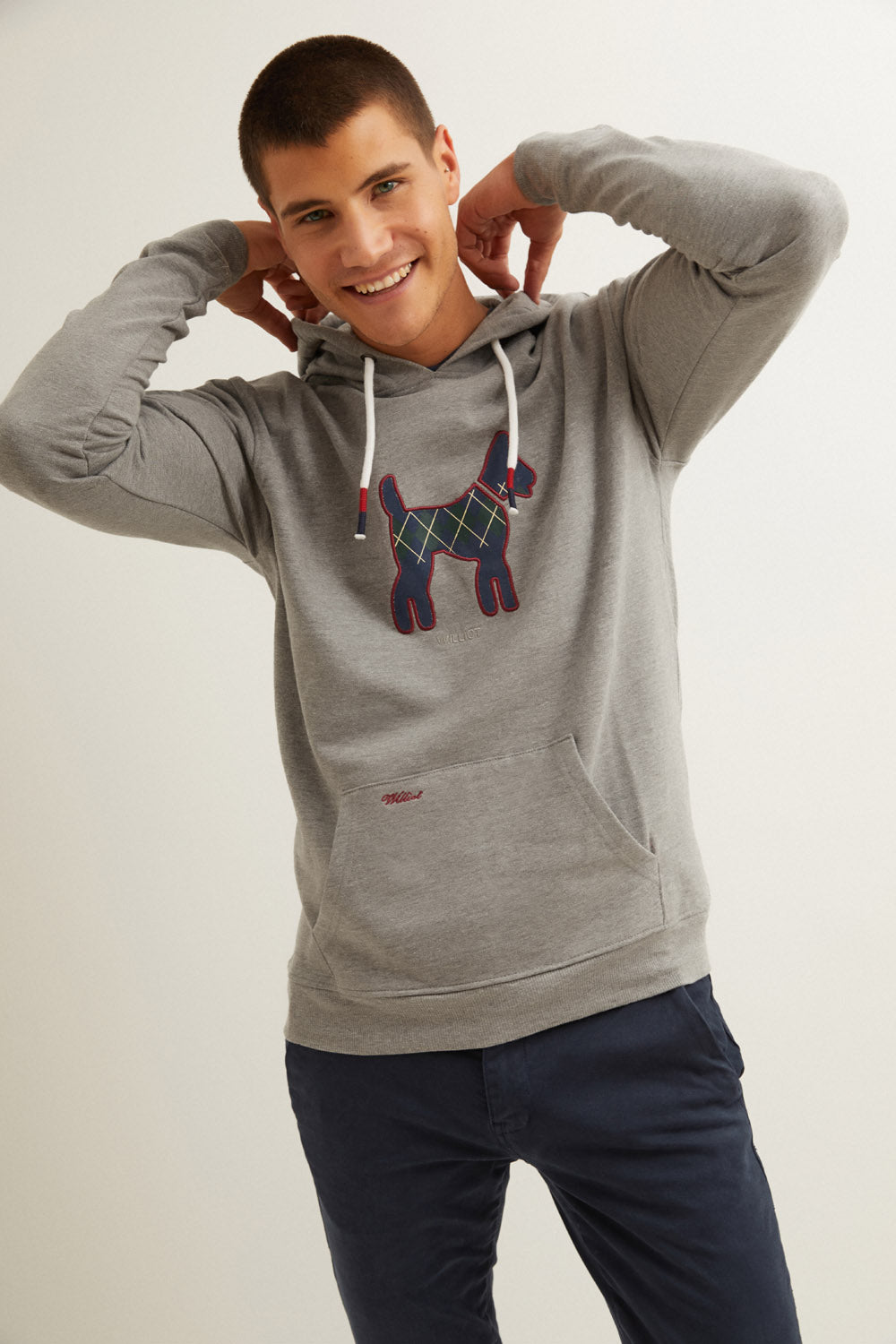 Sudadera Capucha Doggy Gris
