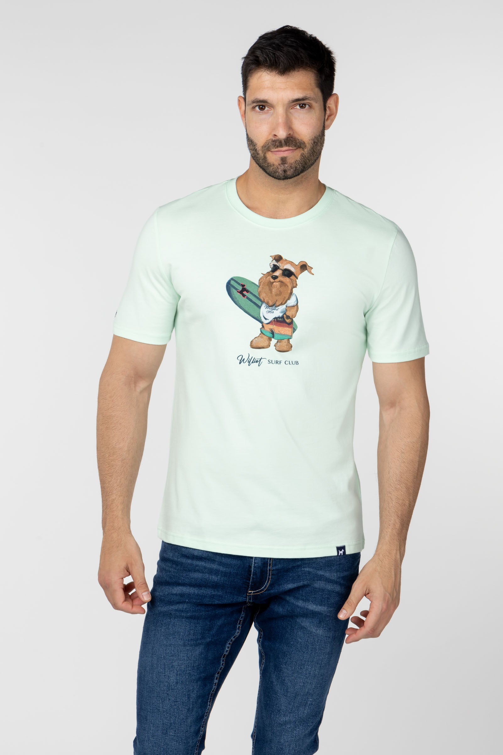 Camiseta Mr Williot Surf Turquesa