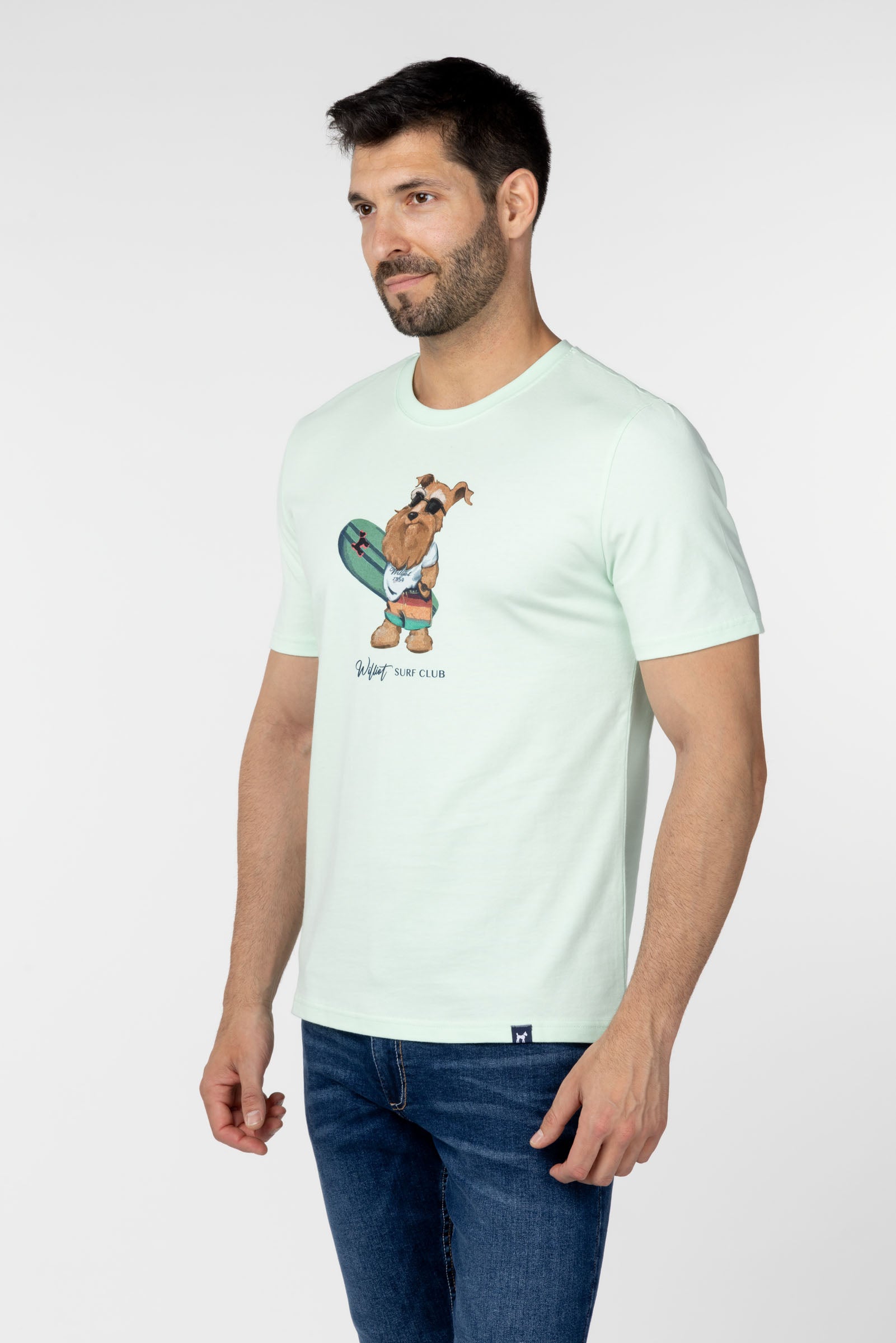 Camiseta Mr Williot Surf Turquesa