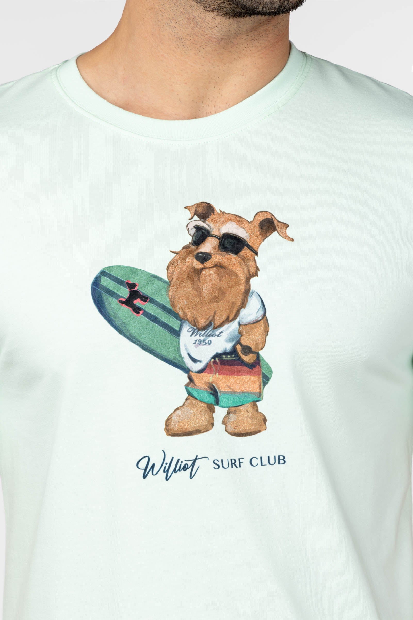 Camiseta Mr Williot Surf Turquesa