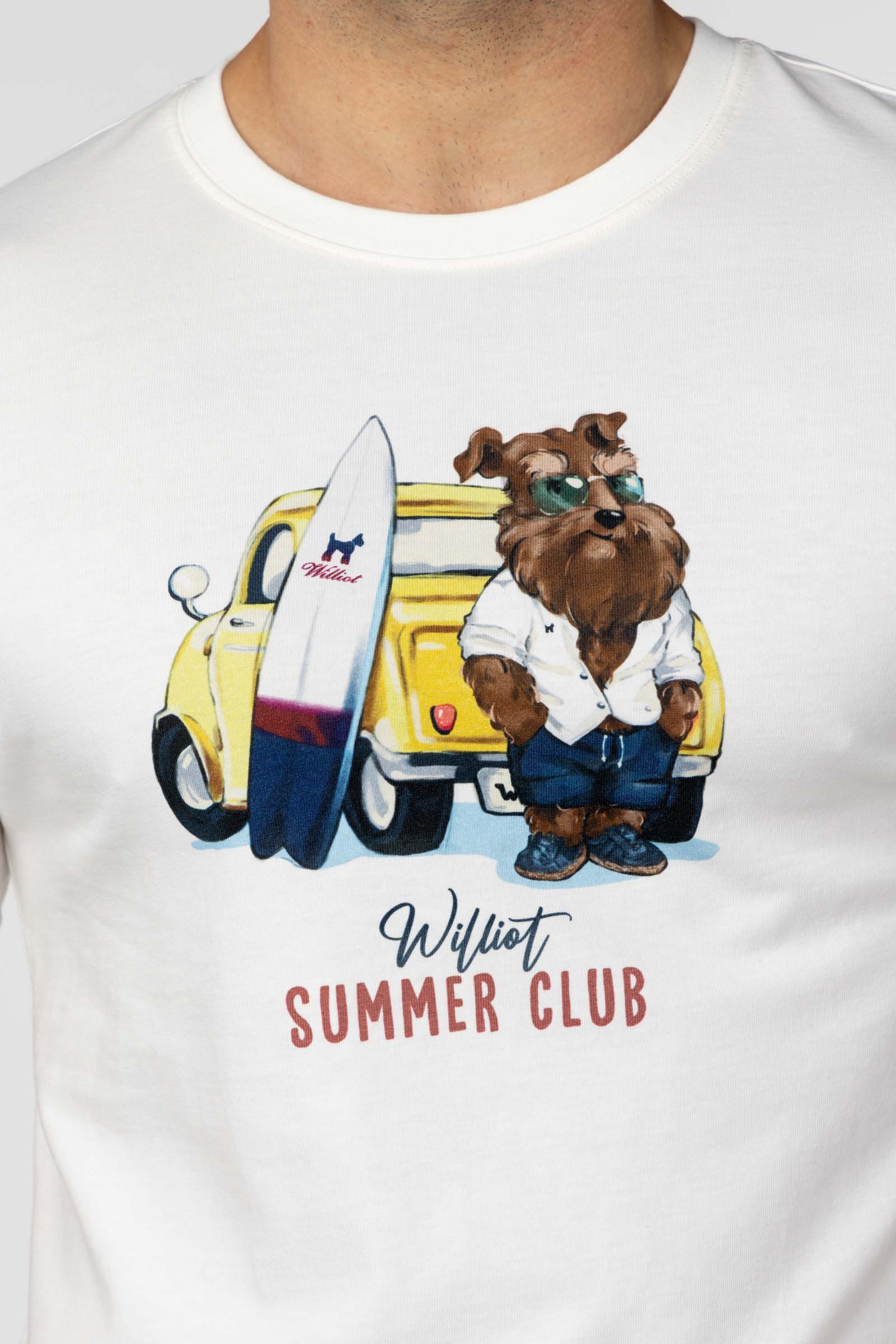 Camiseta Mr Williot Furgo Blanca