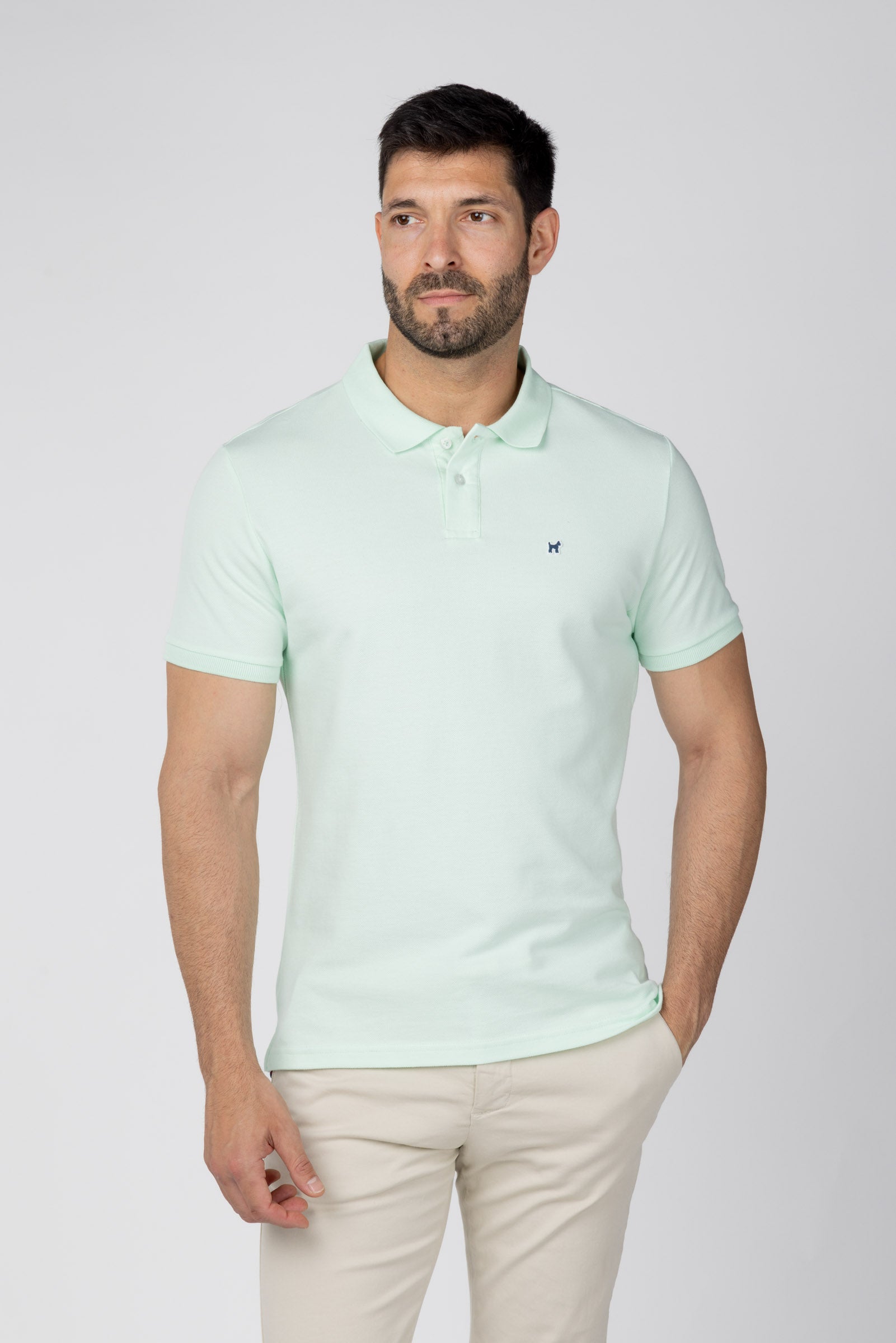 Polo Liso Verde Agua