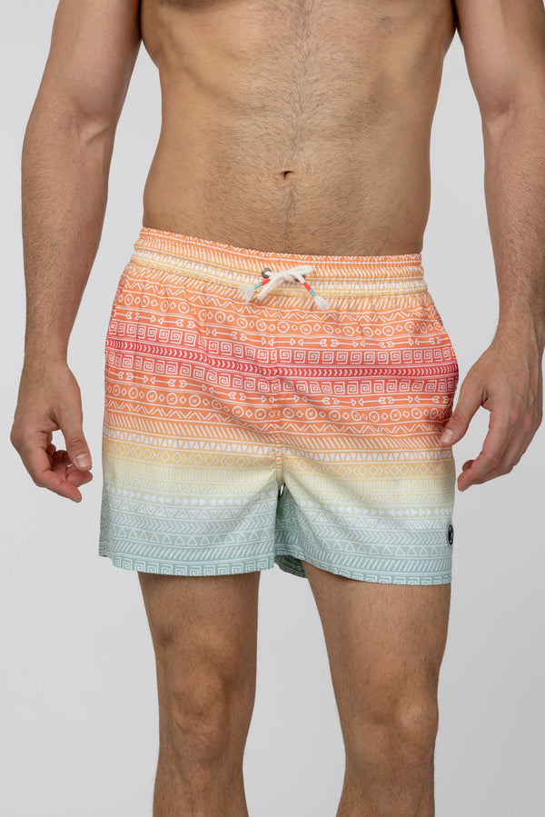 Bañador Multicolor Con Estampado Étnico