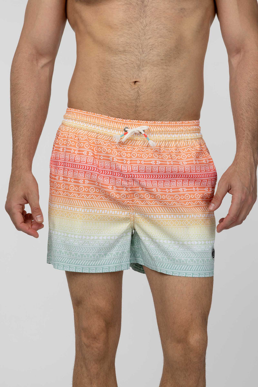 Bañador Multicolor Con Estampado Étnico
