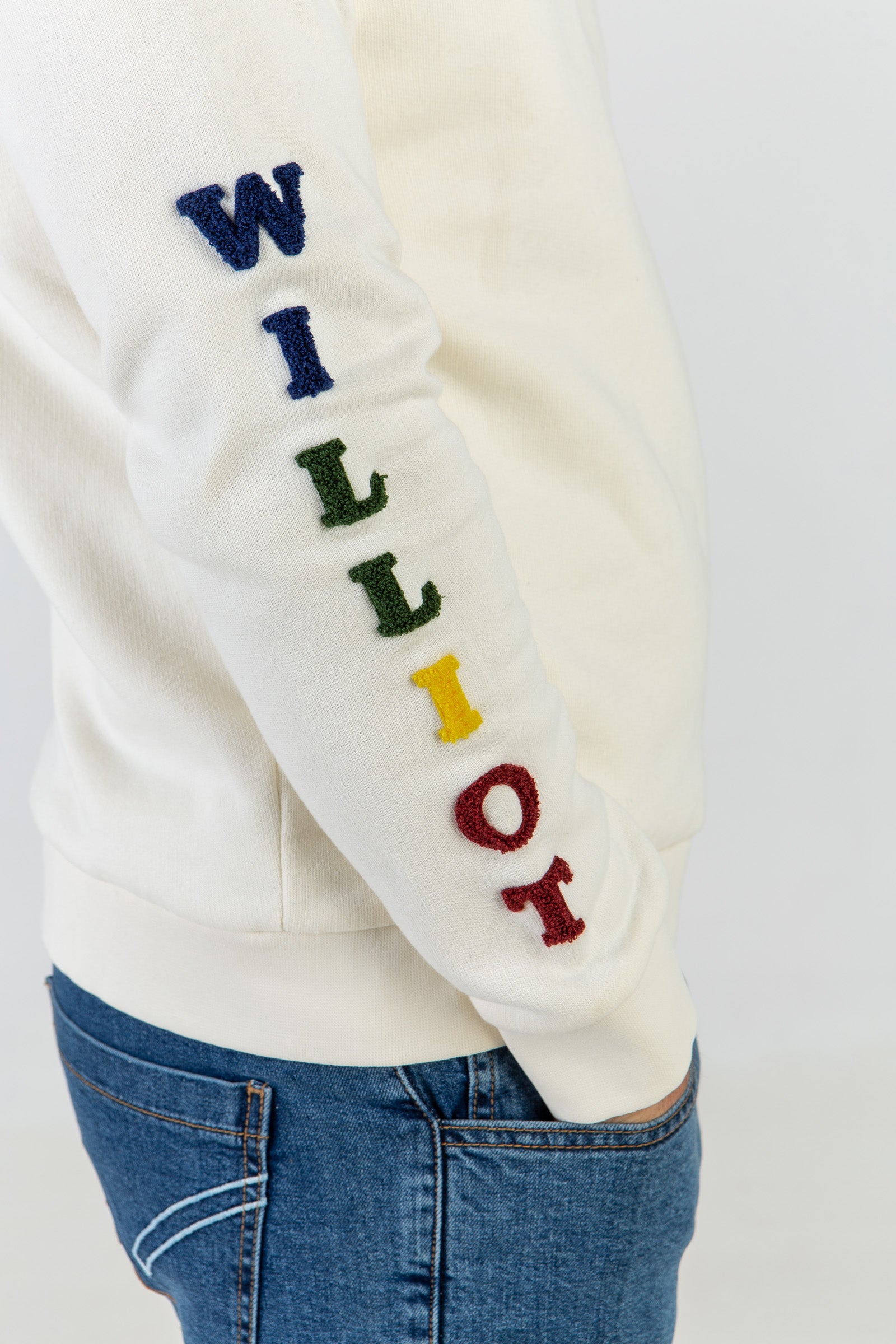 Sudadera Williot Tejido Toalla Crema