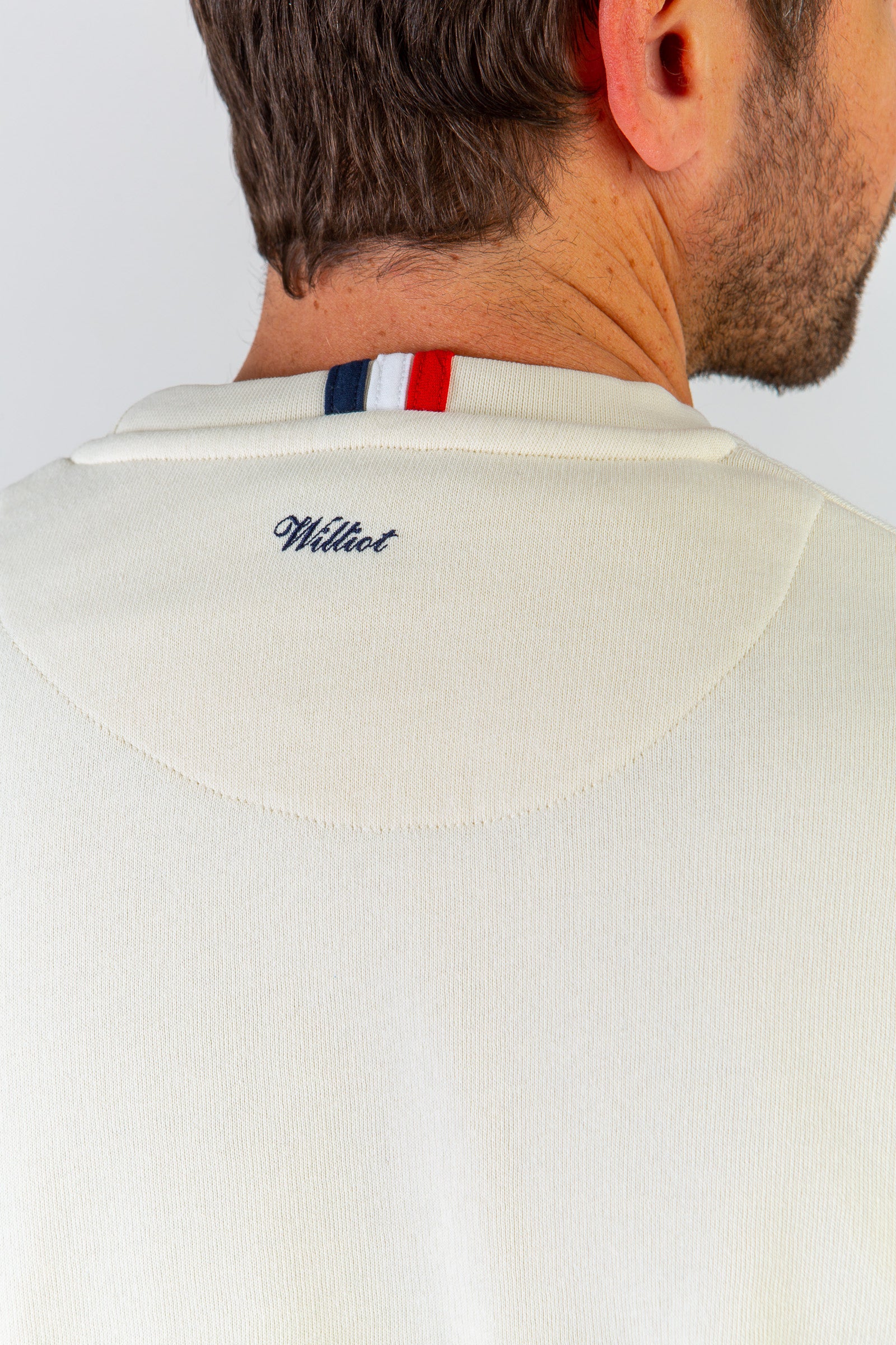 Sudadera Williot Tejido Toalla Crema