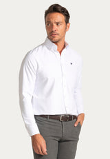 Pack 2 Camisas Oxford Slim Blanco y Celeste