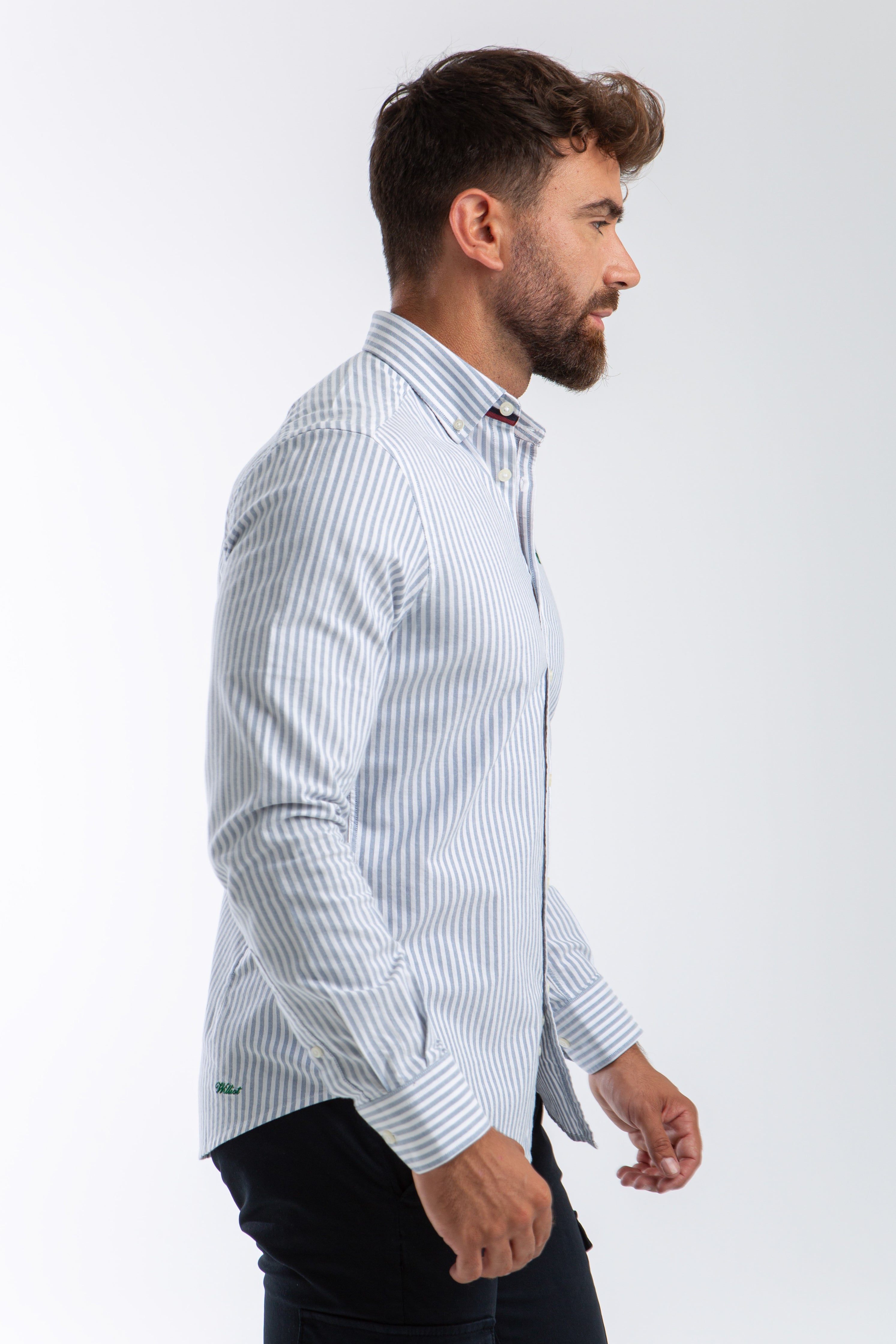 Camisa Raya Oxford Marino Slim Fit