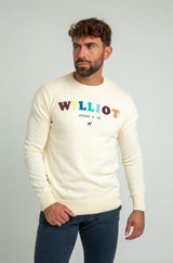 Jersey Williot Multicolor Tejido Toalla Crema