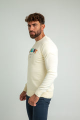 Jersey Williot Multicolor Tejido Toalla Crema