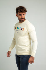 Jersey Williot Multicolor Tejido Toalla Crema