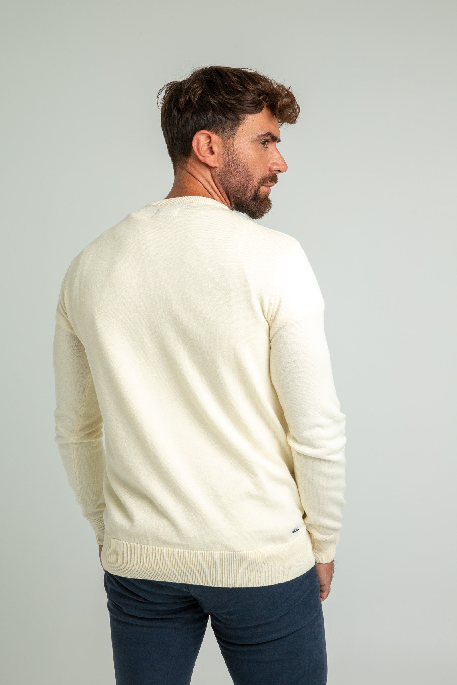Jersey Williot Multicolor Tejido Toalla Crema