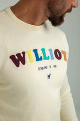 Jersey Williot Multicolor Tejido Toalla Crema