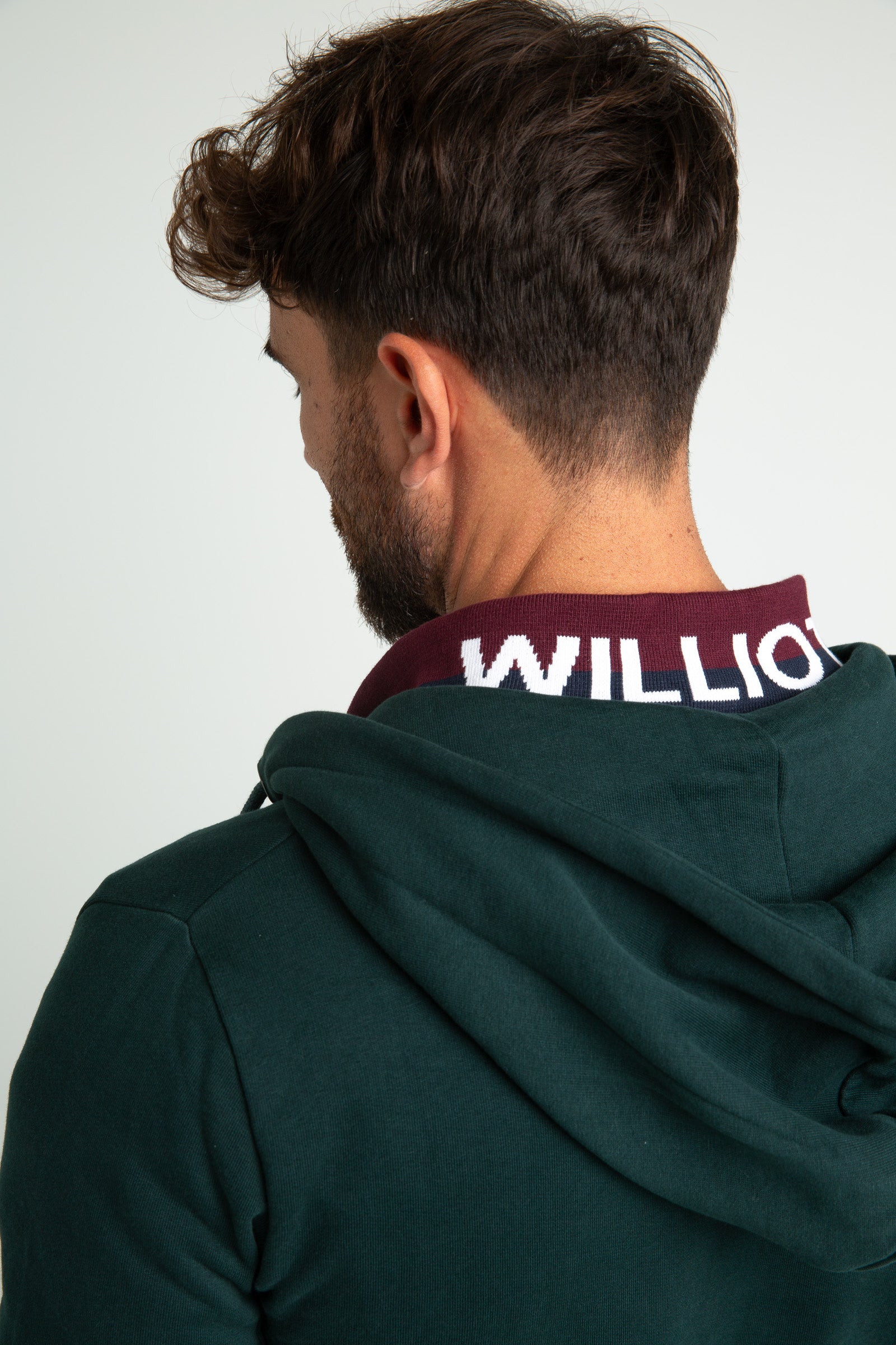 Sudadera Williot con Cremallera Verde Botella