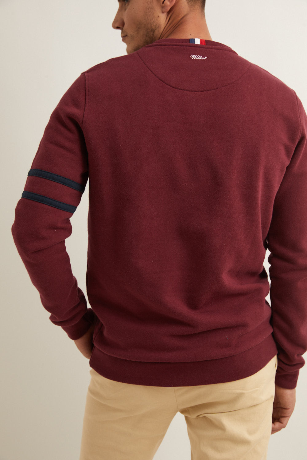 Sudadera Bordada MrWilliot Burdeos