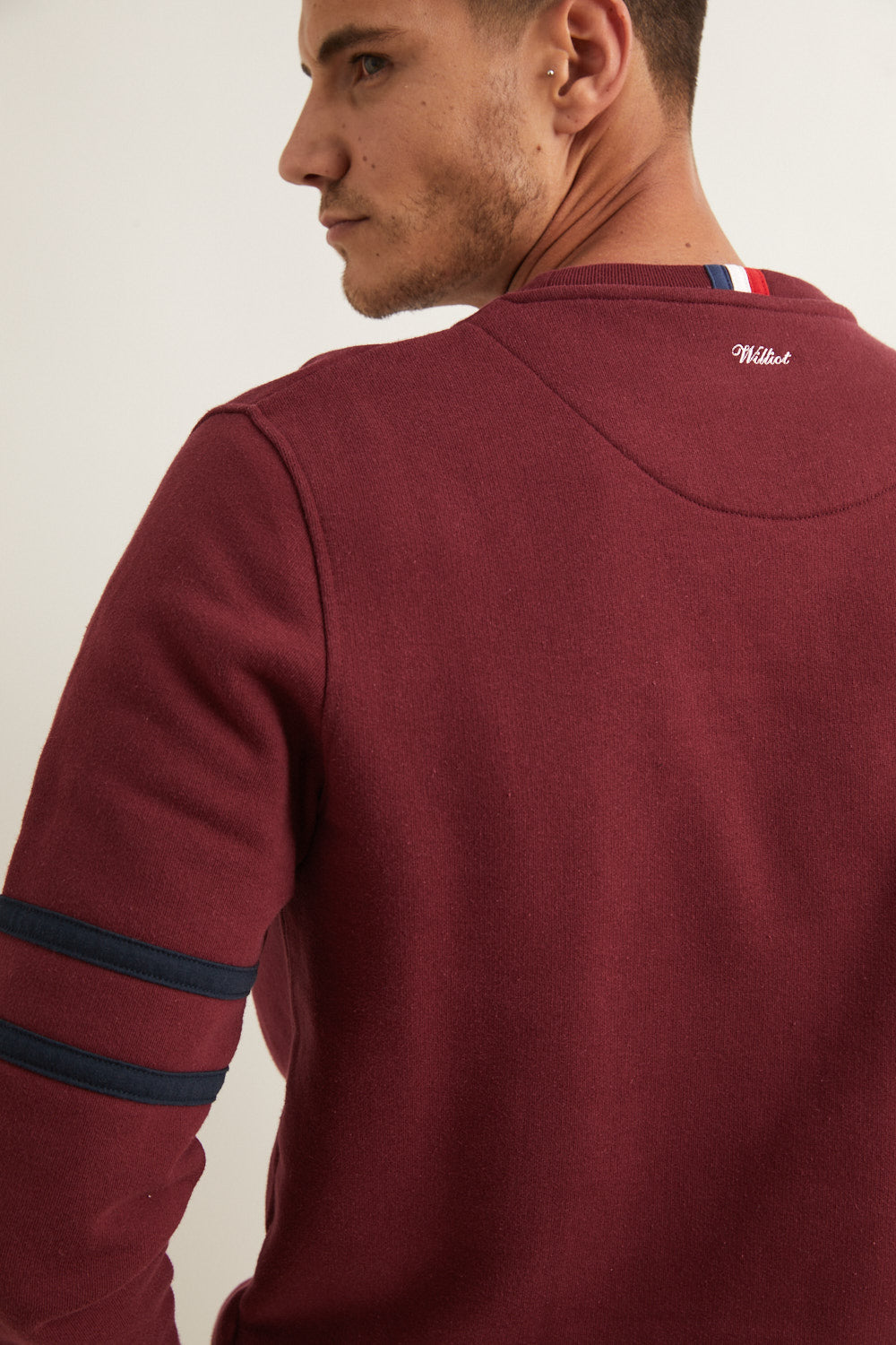 Sudadera Bordada MrWilliot Burdeos