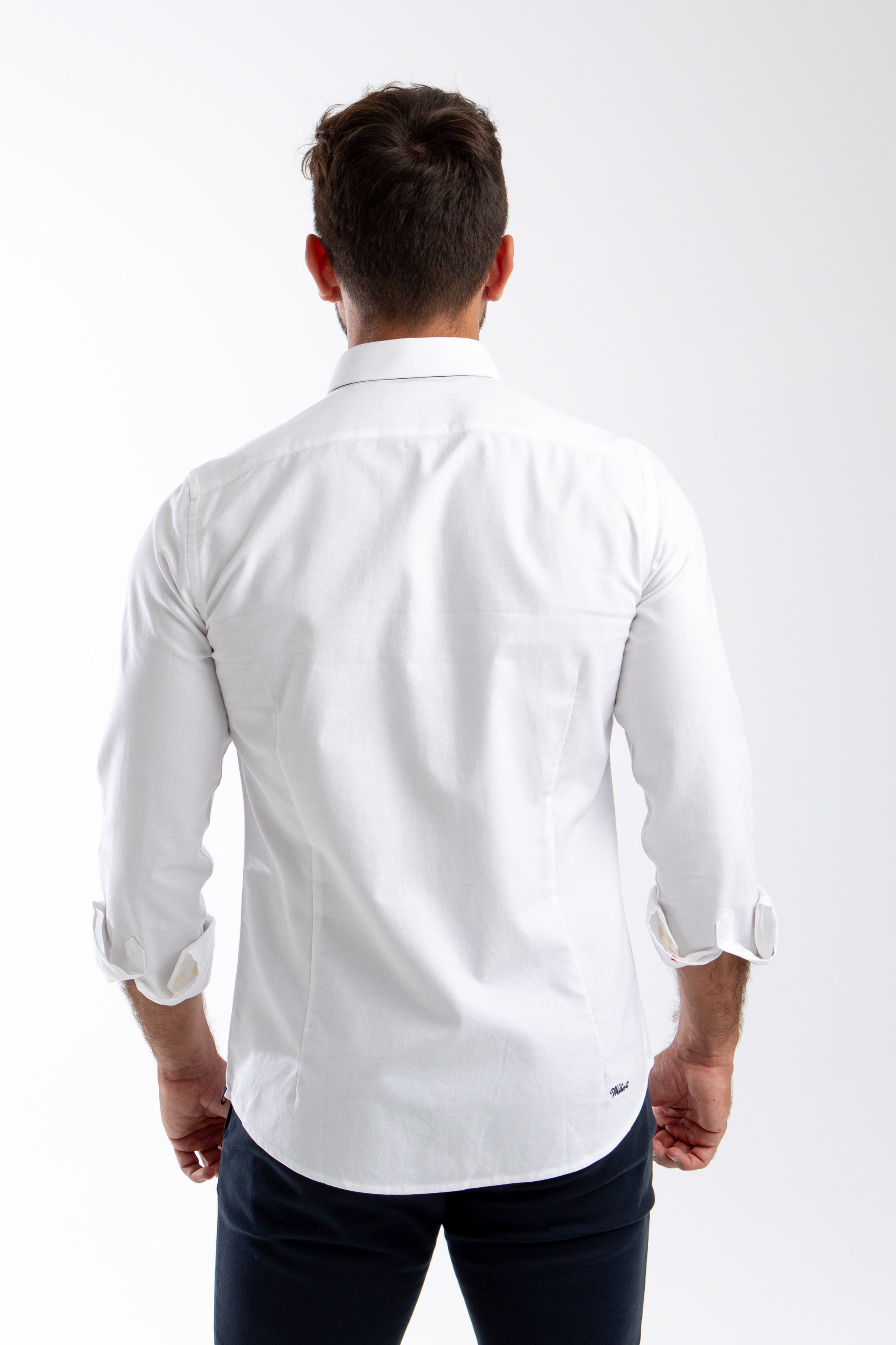 Camisa Oxford Blanco Slim Fit