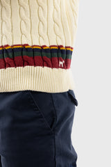 Jersey Trenzado Cuello Pico Multicolor