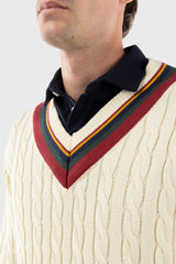 Jersey Trenzado Cuello Pico Multicolor