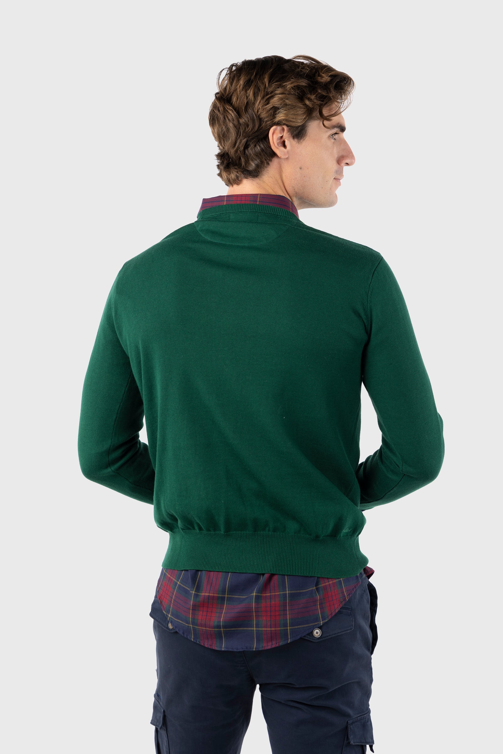 Jersey 1950 Tejido Toalla Verde Botella