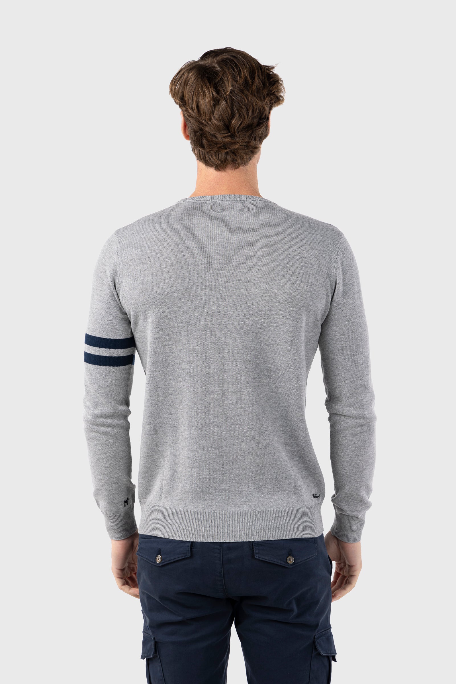Jersey Mr Williot Londres Bordado Gris
