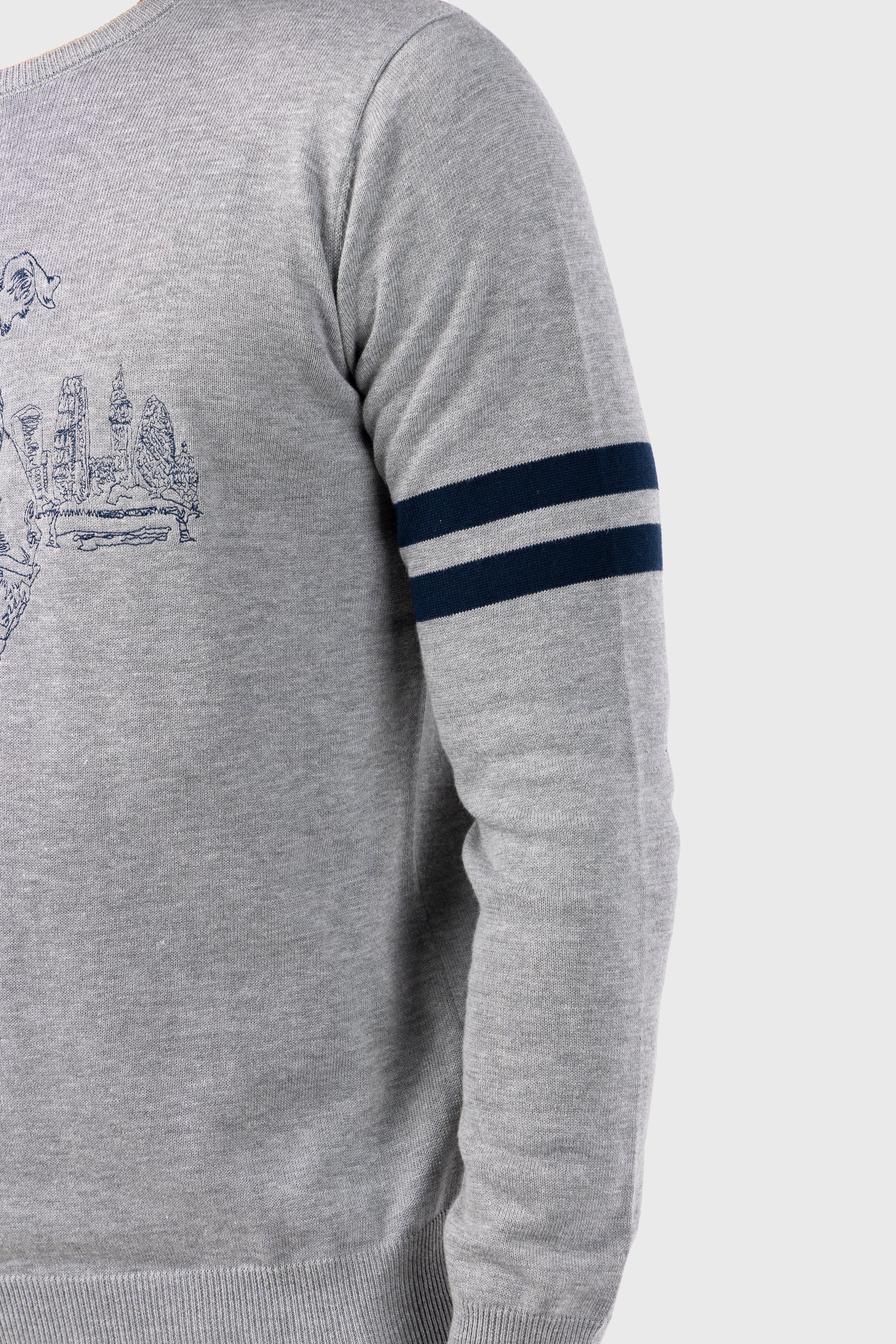 Jersey Mr Williot Londres Bordado Gris