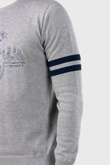 Jersey Mr Williot Londres Bordado Gris