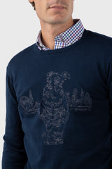 Jersey Mr Williot Londres Bordado Marino