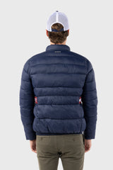 Chaqueta Acolchada Con Cinturilla Elástica Marino