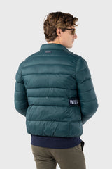 Chaqueta Acolchada Con Cinturilla Elástica Verde Botella