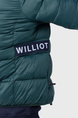 Chaqueta Acolchada Con Cinturilla Elástica Verde Botella