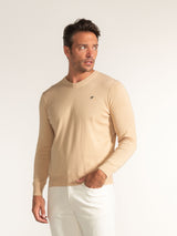 Jersey Cuello Pico Crema