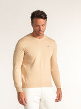 Jersey Cuello Pico Crema