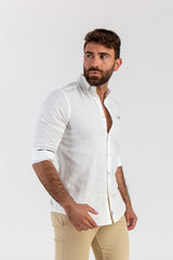 Camisa Lino Blanco