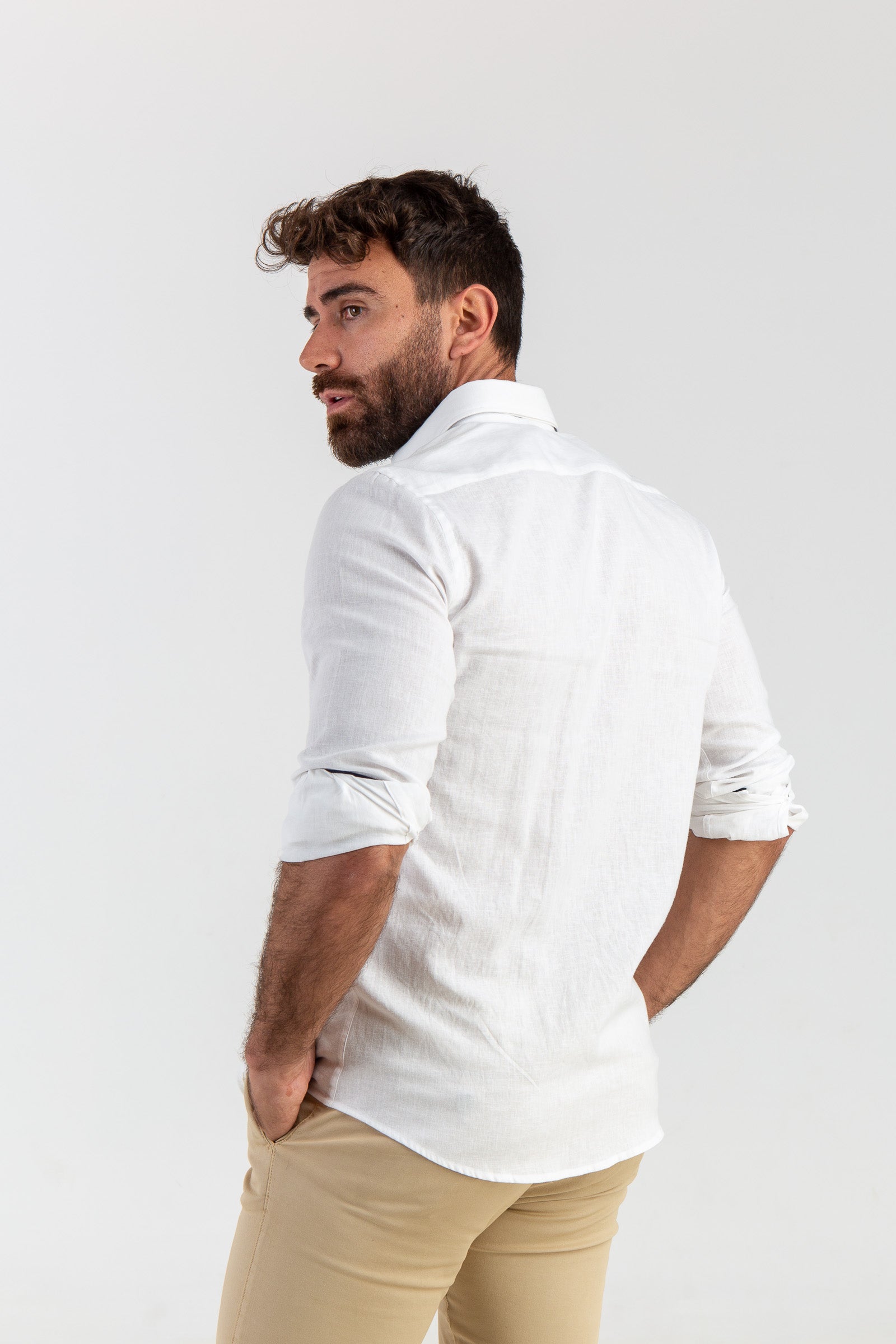 Camisa Lino Blanco