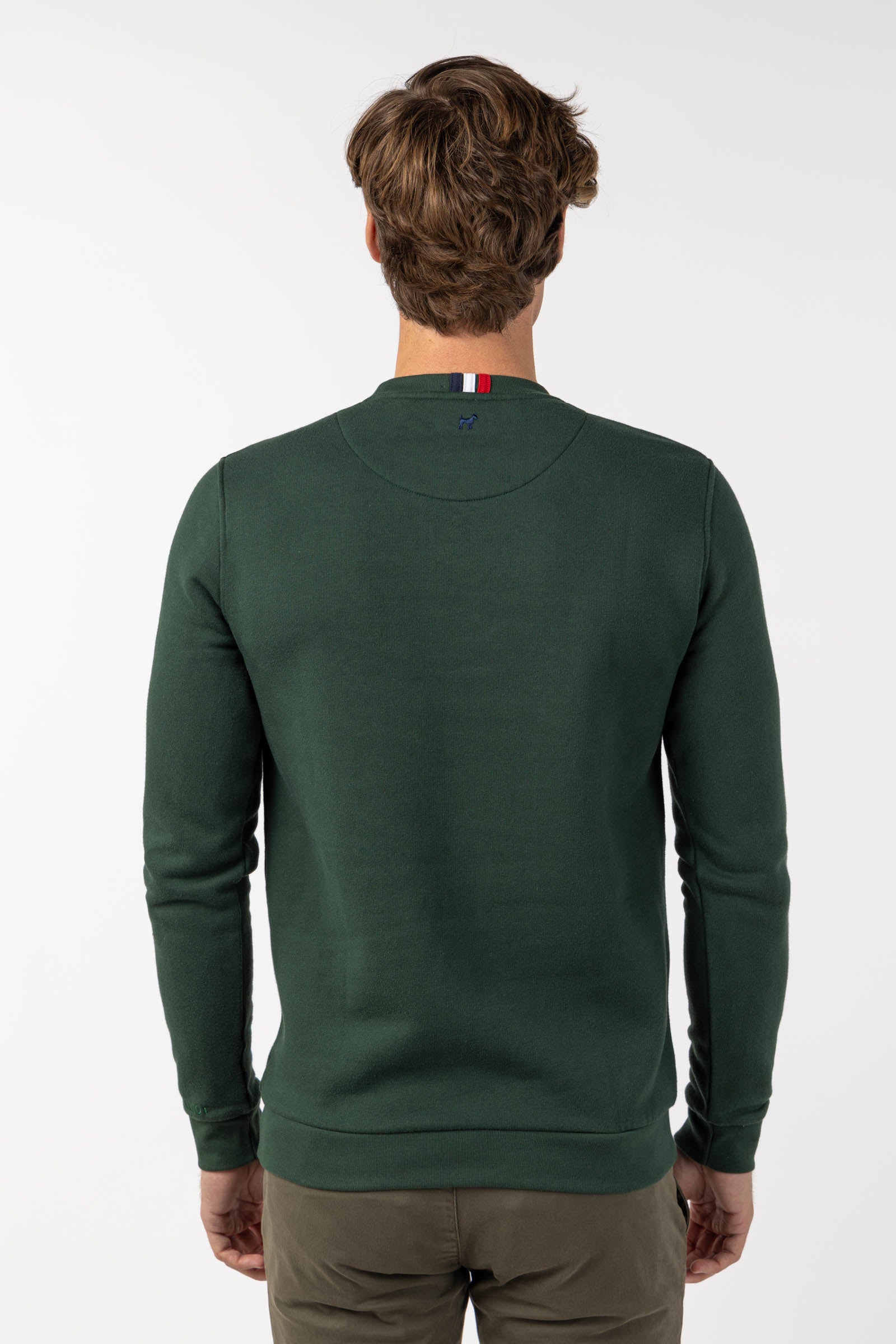 Sudadera Diseño Bordado Las Vegas Khaki Suave