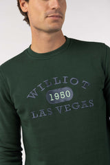 Sudadera Diseño Bordado Las Vegas Khaki Suave