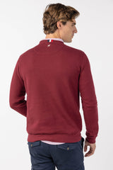 Sudadera Diseño Bordado London Burdeos