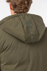 Parka Larga Tejido Técnico Khaki
