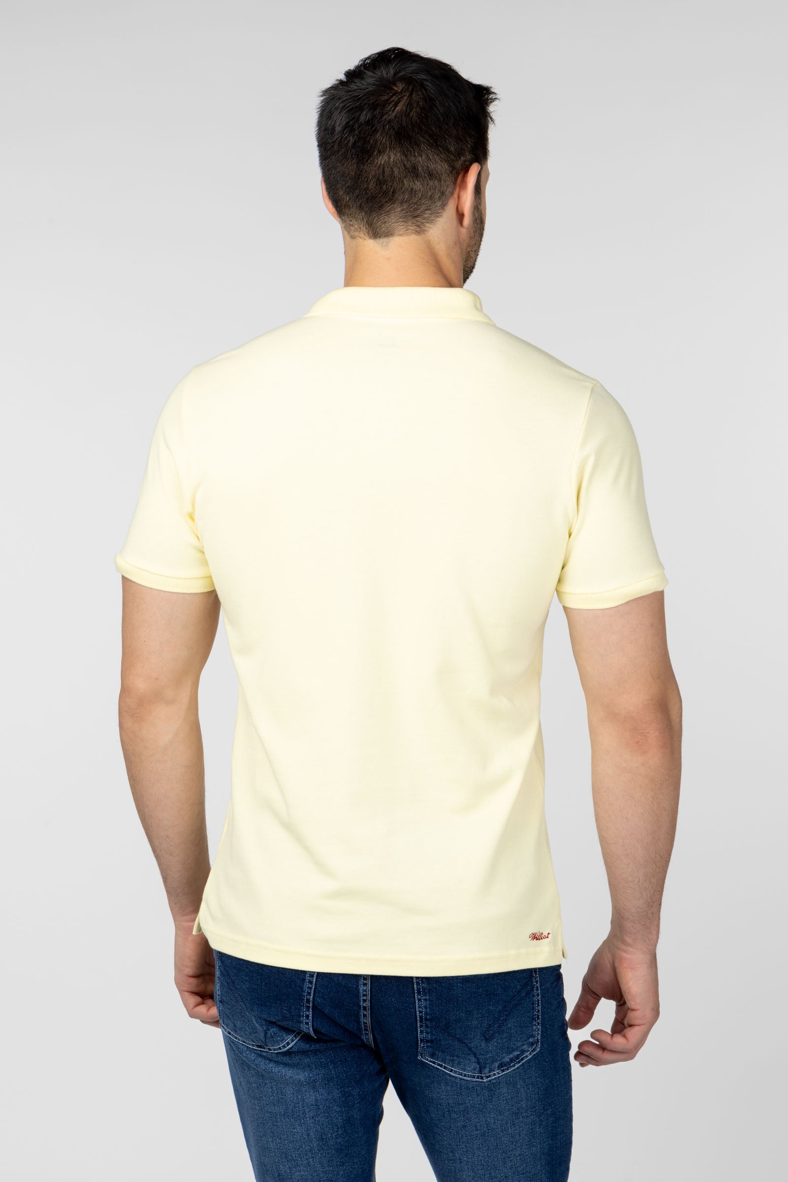 Polo Liso Amarillo Pastel