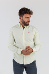 Camisa Raya Oxford Amarillo Suave