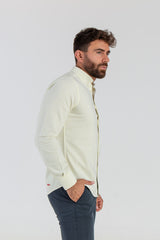 Camisa Raya Oxford Amarillo Suave