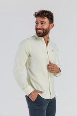 Camisa Raya Oxford Amarillo Suave