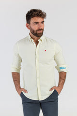 Camisa Raya Oxford Amarillo Suave