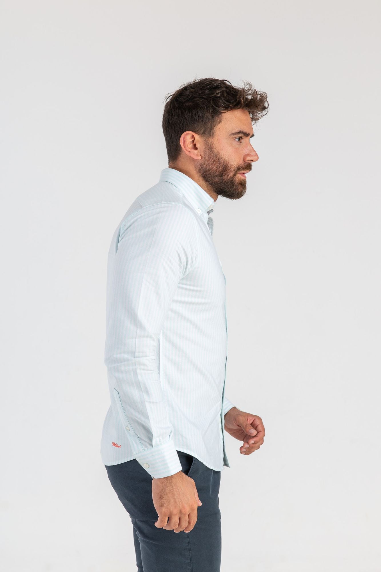 Camisa Raya Oxford Turquesa