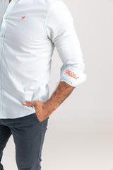 Camisa Raya Oxford Turquesa