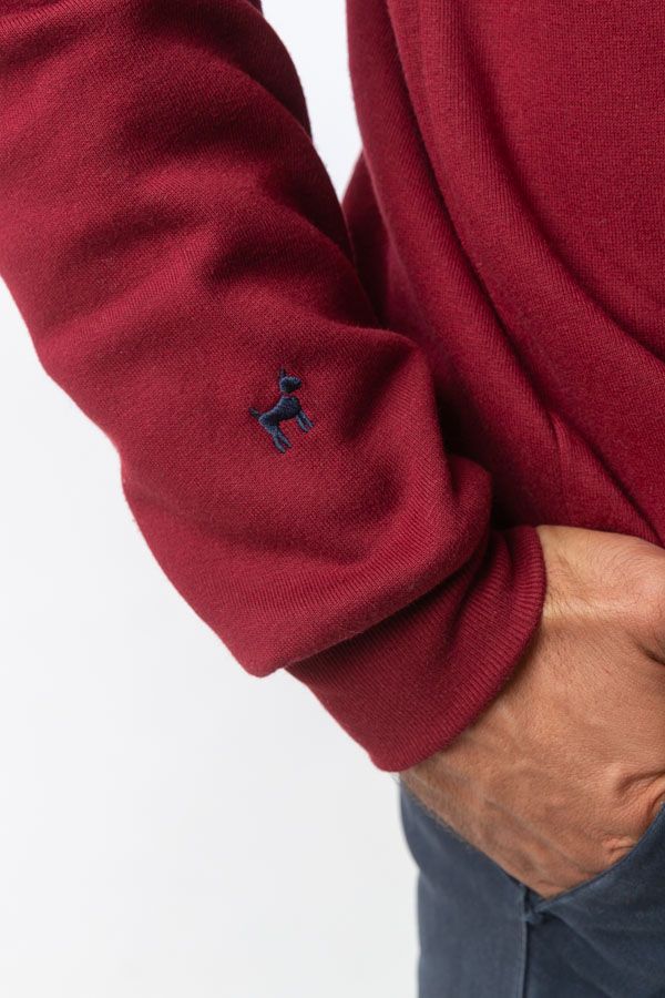 Sudadera Capucha Doggy Burdeos